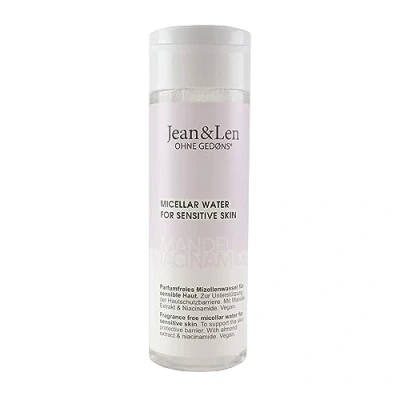 Image de Jean &amp; Len Eau micellaire sans parfum Amande Niacinamide, convient aux peaux sensibles, aide à apaiser la peau, nettoie peau en douceur, parabènes ni silicones, végétalien, 200 ml