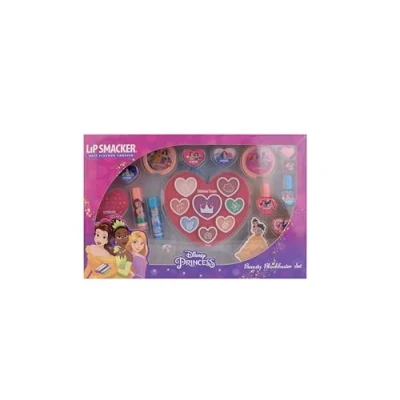 Image de Lip Smacker Disney Princess Blockbuster Set, Ensemble Maquillage avec Baumes à Lèvres, Gloss Crèmes Scintillantes et Vernis Ongles pour un Look de Princesse
