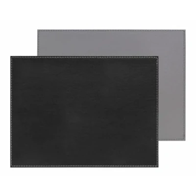 Image de FreeForm, set de table réversible rectangulaire, Noir Gris, 40 x 30 cm