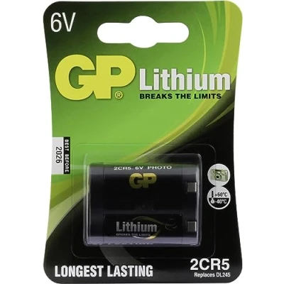 Image de GP Pile photo Lithium compatible EL2CR5BP/DL245 6 V
