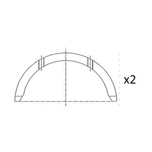 Image de FAI AutoParts BT3006 STD Rondelle d&#039;écartement, vilebrequin FIAT: Doblo II Van / Break, I SUZUKI: SWIFT 3