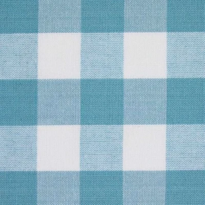 Image de Tissu Vichy à grands carreaux en coton, Bleu