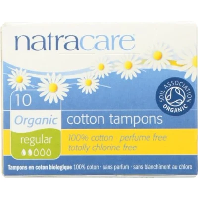 Image de Natracare, Tampons en Coton Biologique, Régulier, 10
