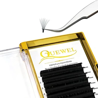 Image de Extension Cils Easy Fan Lashes 0.07mm D Curl 9 16mm Volume Extensions de Lash Russe Auto Festonnés (0.07 MIX9 16)