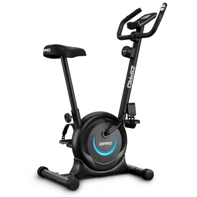 Image de ZIPRO One S Vélo d&#039;appartement Résistance magnétique, Fonctionnement silencieux, Confort réglable, Écran LCD, Mesure du pouls, Calories, Design compact, Support smartphone, Max 110 kg