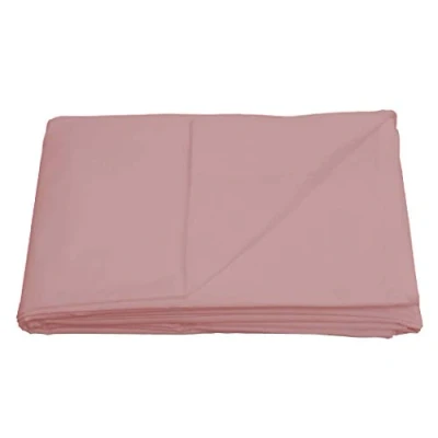 Image de Sleepdown Drap Plat en Polycoton Rose Doux, Super King Size