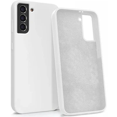 Image de MyGadget Coque pour Samsung Galaxy S21 Plus Case Protection Rigide Anti Choc avec Doublure Microfibre Blanc