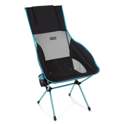 Image de Helinox Savanna Chair Design Ergonomique et Style épuré offrant Un Confort Optimal Soutien assuré (Black)