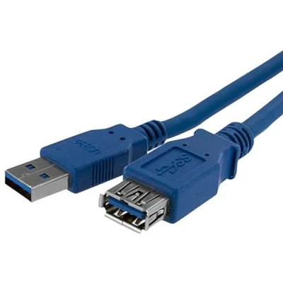 Image de StarTech.com Câble d&#039;extension bleu SuperSpeed USB 3.0 A vers 1 m M/F (USB3SEXT1M)