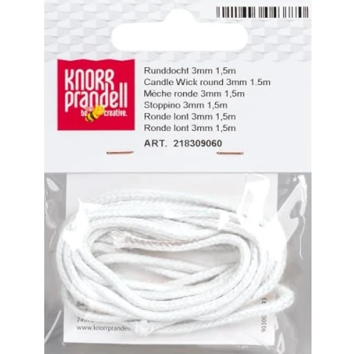Image de Knorr Prandell 8309060 Mèche de Bougie Blanc