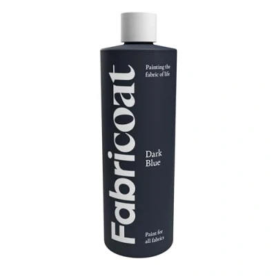 Image de Fabricoat Peinture Textile Restaurez ou Changez la Couleur de Tous les Textiles Peignez Directement sur le Tissu Transformez Tissus : Canapés, Abat jour (250 ml, Bleu foncé)