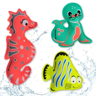 Image de Schildkröt Set de Plongée en Néoprène Ensemble 3 Animaux, Composé 1 Lion Mer, Hippocampe, Poisson, 970328