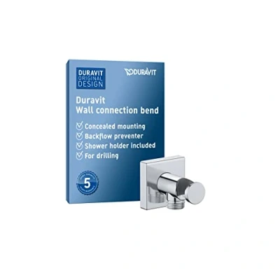 Image de Coude de raccordement carré DURAVIT Universal chromé