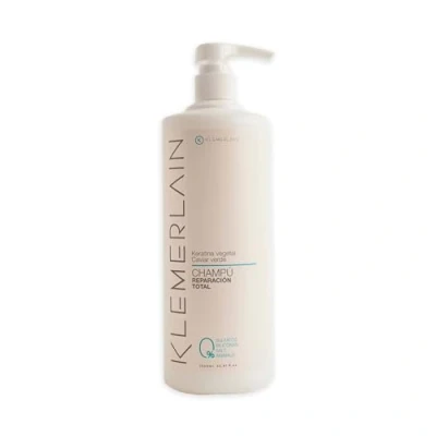 Image de Klemerlain Shampooing pour cheveux abîmés et secs. réparateur hydratant. Formulation zéro : sans sulfate, silicone. Reconstructeur de 1L