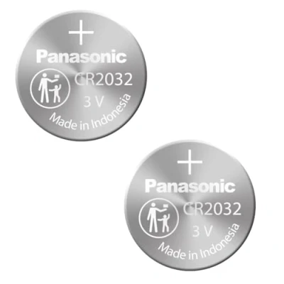 Image de Panasonic CR2032 3V Cell Power Lithium Coin Battery (Twin Pack)