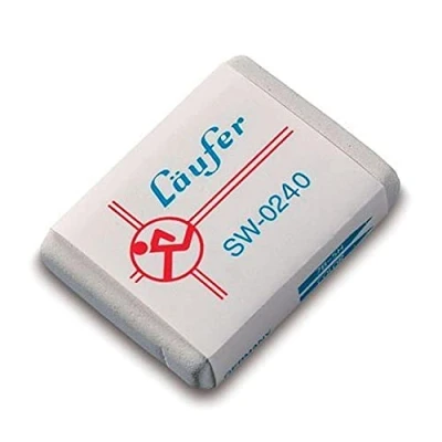 Image de Läufer 00240 SW 0240 gomme très douce en caoutchouc, blanche