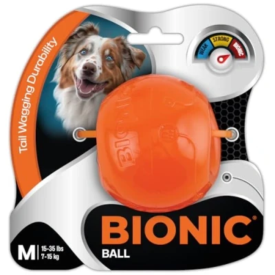 Image de Jouet pour chien BIONIC Balle Taille Medium 6,7 cm Caoutchouc ultra résistant sans plomb, BPA ni phtalates
