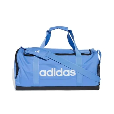 Image de adidas Mixte Essentials Linear Duffel Bag, Blue Fusion/Black/White, M