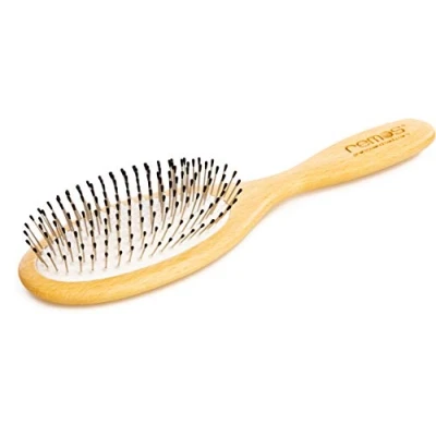 Image de REMOS Brosse à cheveux large avec pointes en acier et picots convient tous les types de