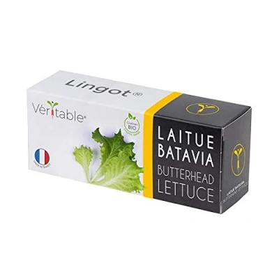 Image de Lingot® Laitue Batavia BIO Compatible Potager d&#039;Intérieur Véritable® et Exky® Recharge prête à l&#039;emploi Substrat avec Graines Intégrées