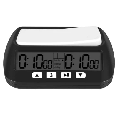 Image de Orimommth horloge d&#039;échecs, minuterie d&#039;échecs numérique et de jeu, 3 en 1 multifonction, portable, professionnelle noire
