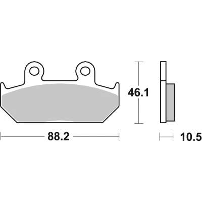 Image de TRW Organic Allround MCB624 Jeu de plaquettes frein