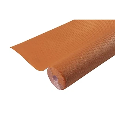 Image de Pro Nappe Réf 800685I Carton de 16 nappes jetables en papier gaufré Gaufrage unique, esthétique et profond Rouleau 6 M long 1,20 large Couleur mandarine Fabriqué France