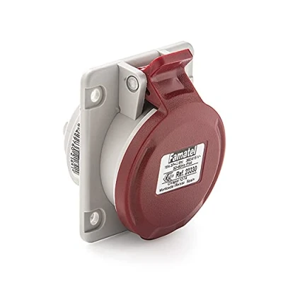 Image de FAMATEL 23333 Base Encastrer 3P 32A 380 V N T IP44