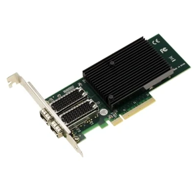 Image de KALEA INFORMATIQUE Carte contrôleur PCIe réseau LAN 10G Fibre SFP+ 2 Ports avec Chipset Intel X710 10GbE Ethernet Network Adapter FTX710 BM2