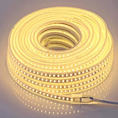 Image de pcning AC 220V LED Strip Light 20 Metres Warm White IP67 Etanche, 20M Cordon Lumineux Interieur Exterieur 3000K 230 Volt (Blanc Chaud, 20m)
