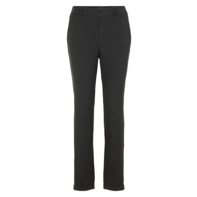 Image de Vero Moda Vmmaya MR Loose Solid PANT Pantalon classique, Femme, Taille: XLx32, Dark grey melange