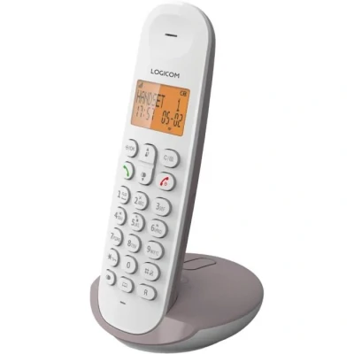 Image de Téléphone fixe sans fil LOGICOM DECT ILOA 155T SOLO Taupe Avec répondeur