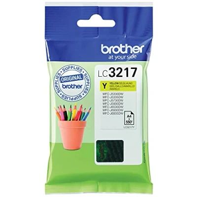 Image de Brother LC 3217Y Jaune Cartouche d&#039;encre