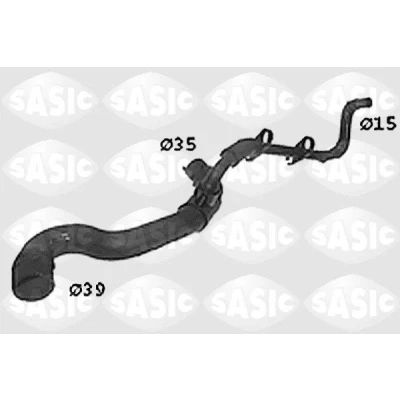 Image de SASIC SWH0436 Durite De Refroidissement droite, supérieur PEUGEOT: 306 3/5 portes, Partner I Van, Combispace