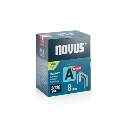 Image de Novus Tools 042 0762 Agrafes à fil fin type 53, gris, 8 mm