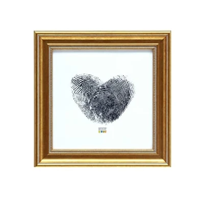 Image de Deknudt Frames S45HA1 Cadre Photo avec Filet Résine Doré/Perlé 20 x cm