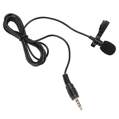 Image de Bewinner Jack 3,5 mm Mini Microphone Filaire à Cravate Lapel Mains Libres condensateur pour Micro Enregistrement Audio, vidéo et