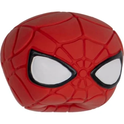 Image de CERDÁ LIFE&#039;S LITTLE MOMENTS Jouet pour Chien Marvel Couleur Rouge et Noir Motif Visage Spider Man Taille 8x7x8cm en Latex Produit Original conçu Espagne
