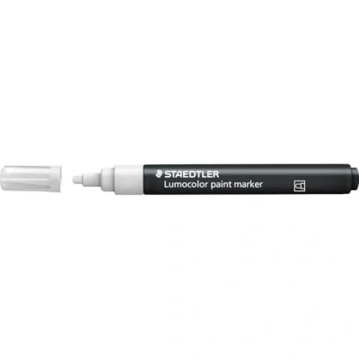 Image de Staedtler Lumocolor 349 Marqueur Permanent Peinture Liquide Pointe 2,4 mm Blanc 0