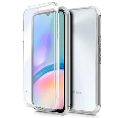 Image de Coque Cool Silicone 3D pour Samsung A057 Galaxy A05s (Transparent Avant + arrière)