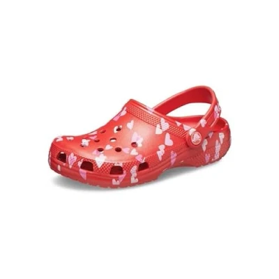 Image de Crocs Unisexe Enfant Classic VDay Clog T Sabots, Cherry Red, 24/25 EU