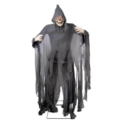 Image de Automate Halloween Squelette Géant PTIT CLOWN 22335 Déco Animée Sonore et Lumineuse Animatronique 180 cm