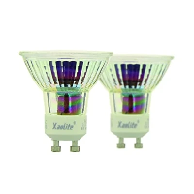 Image de Lot De 2 Ampoules LED Spot Culot GU10 Angle D&#039;Éclairage 36 Ampoule 5W Équivalant 50W 345 Lumens Lumière Blanc Neutre PACK2VG50SCW Xanlite