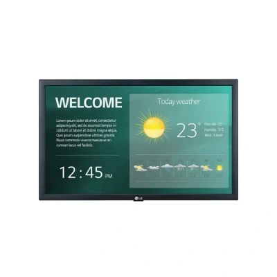 Image de LG 22SM3G B Affichage de Messages Panneau Plat signalisation numérique 54,6 cm (21.5&quot;) IPS Full HD Noir Intégré dans Le processeur