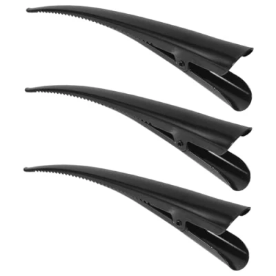 Image de Lurrose Lot de 3 pinces à cheveux crocodile en forme bec canard pour filles