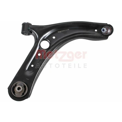 Image de METZGER 58169402 Bras de suspension avec support en caoutchouc, rotule Essieu avant droit, inférieur barre oscillant transversal