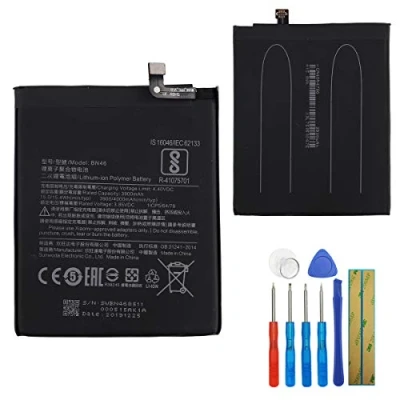 Image de E yiiviil Batterie BN46 compatible avec Xiaomi Redmi Note 8/Note 8T, 7, 6/Note 6 Pro, outils