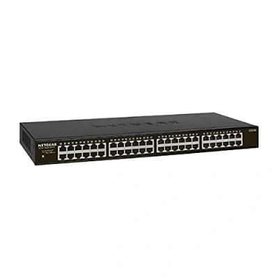 Image de NETGEAR GS348 Non géré Gigabit Ethernet (10/100/1000) 1U Noir Neuf