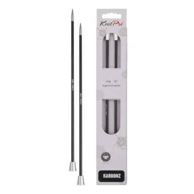 Image de KnitPro KP41259 Arbon Aiguille Simple Pointe Bois Multicolore 38,5 x 0,9 5,5 cm