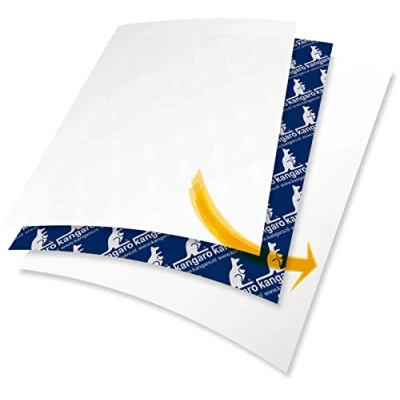 Image de Kangaro Lot de 10 feuilles papier carbone Bleu Format A4 21 x 29 cm